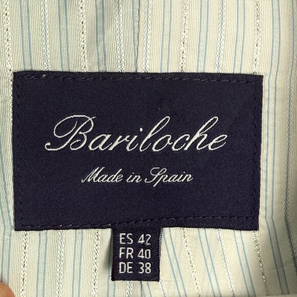 Bariloche Blazer Jacket Green Size 10 Preppy Collegiate Made in Spain - Picture 6 of 13
